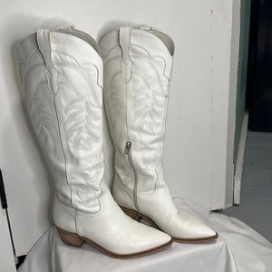 White Dolce Vita Cowboy Boots *worn twice*